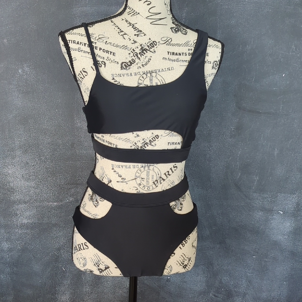 Black Cutout Bikini
